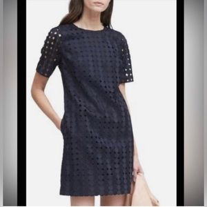NEW WITH TAGS- Banana Republic Navy circle lace dress